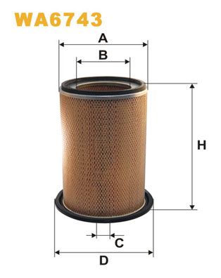 WIX FILTERS Воздушный фильтр WA6743